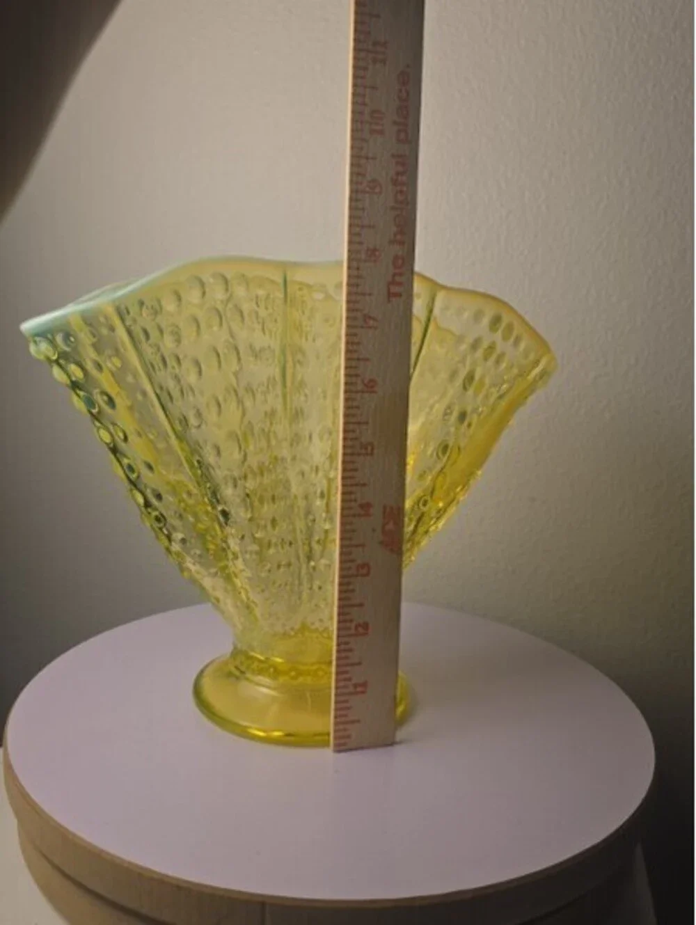Fenton Topaz Opalescent Hobnail Large 8